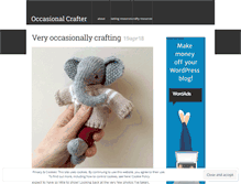 Tablet Screenshot of occasionalcrafter.com
